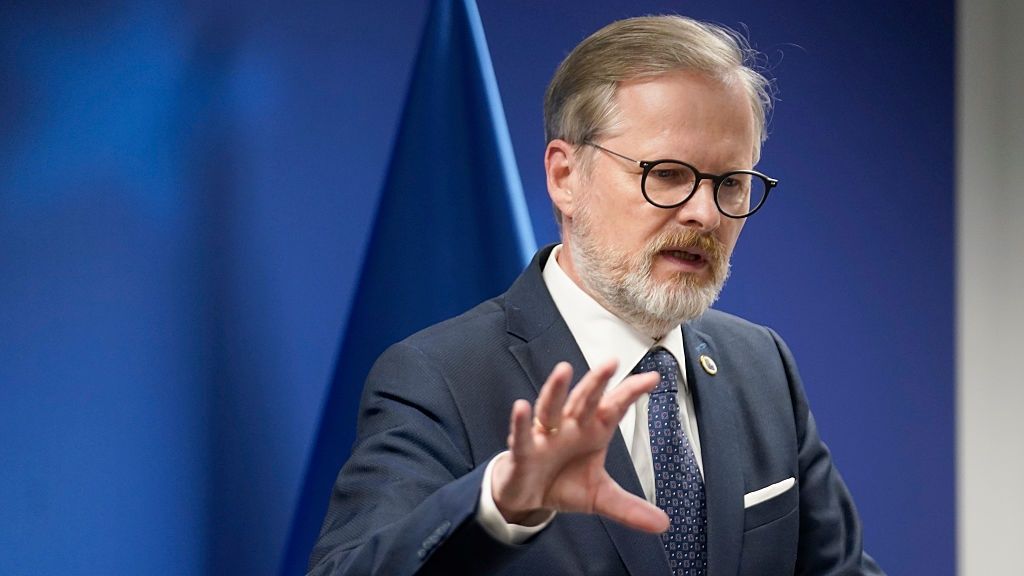 European Council Convenes In Brussels
BRUSSELS, BELGIUM - JUNE 26: Petr Fiala Prime Minister of Czechia attends a press conference during the European Council meeting on June 26, 2025 in Brussels, Belgium. Leaders from the European Union are meeting in Brussels to discuss the ongoing conflicts in Ukraine and the Middle East, as well as migration and European defence and security. (Photo by Pier Marco Tacca/Getty Images)
Pier Marco Tacca