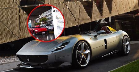 Ferrari SP1 Monza bez dachu kontra deszcz. Właściciel znalazł rozwiązanie