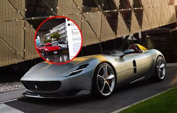 Ferrari SP1 Monza bez dachu kontra deszcz. Właściciel znalazł rozwiązanie