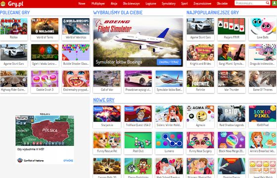 Gry.pl przed Kurnik.pl liderem, mocno w dół Moviestarplanet.pl i Friv.com (TOP10 stron z grami online)