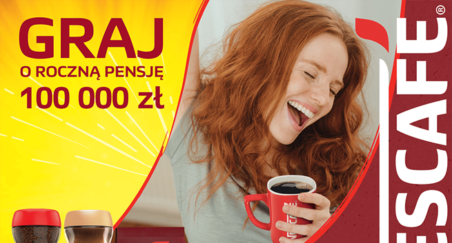 Nescafe z loterią „Graj o roczną pensję”