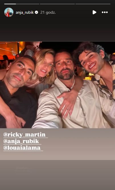Anja Rubik i Ricky Martin