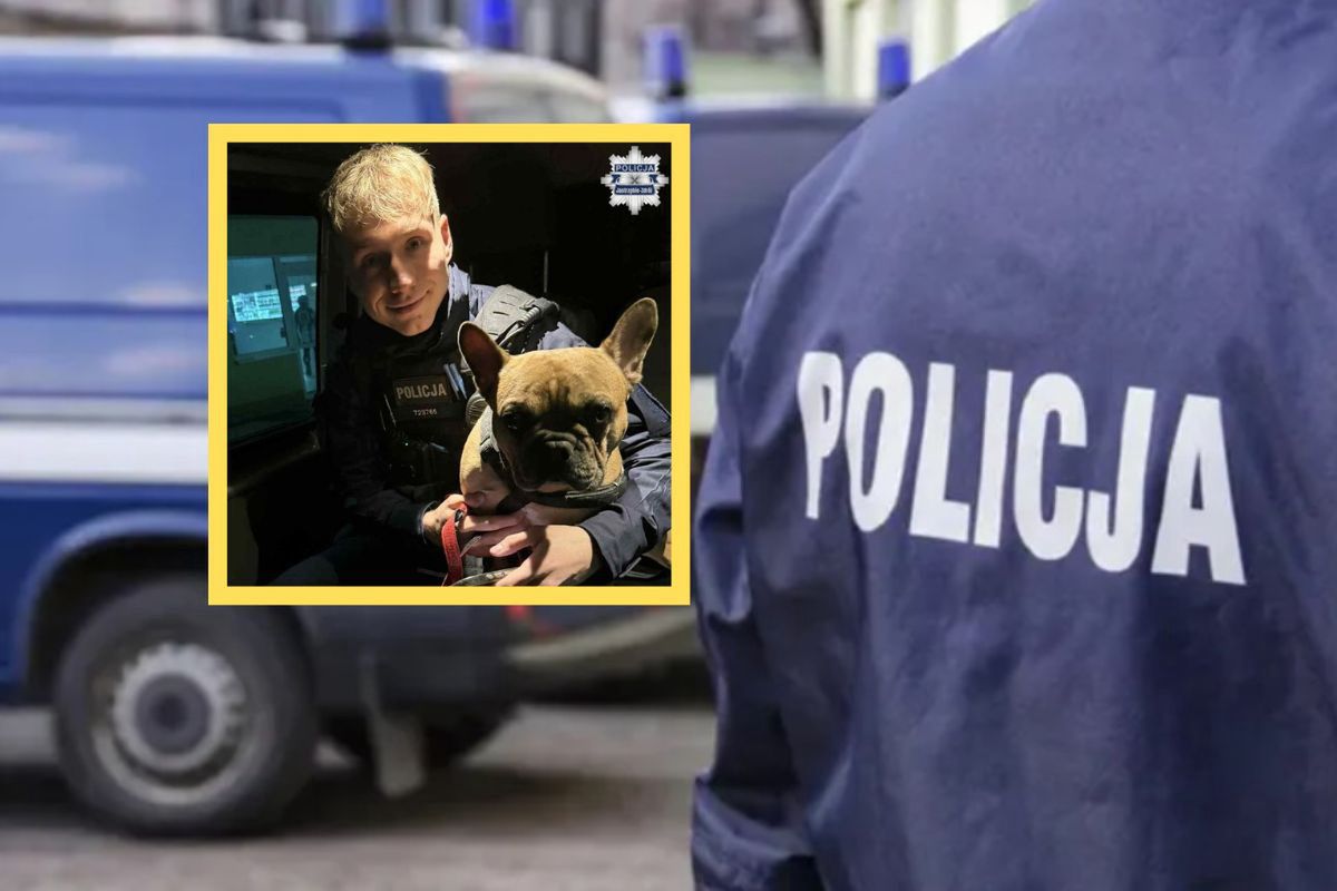 Ktoś przywiązał psa do drzewa. Zareagowali policjanci