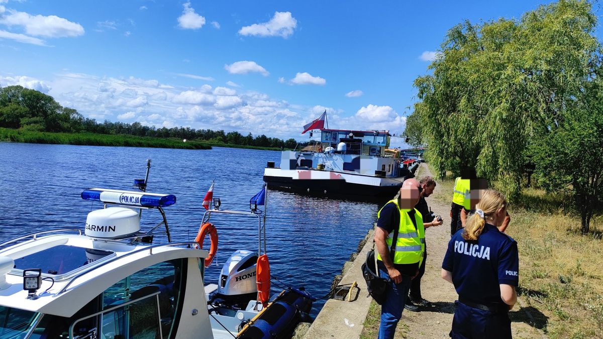 Kapitan barki paliwowej uderzył w nabrzeże