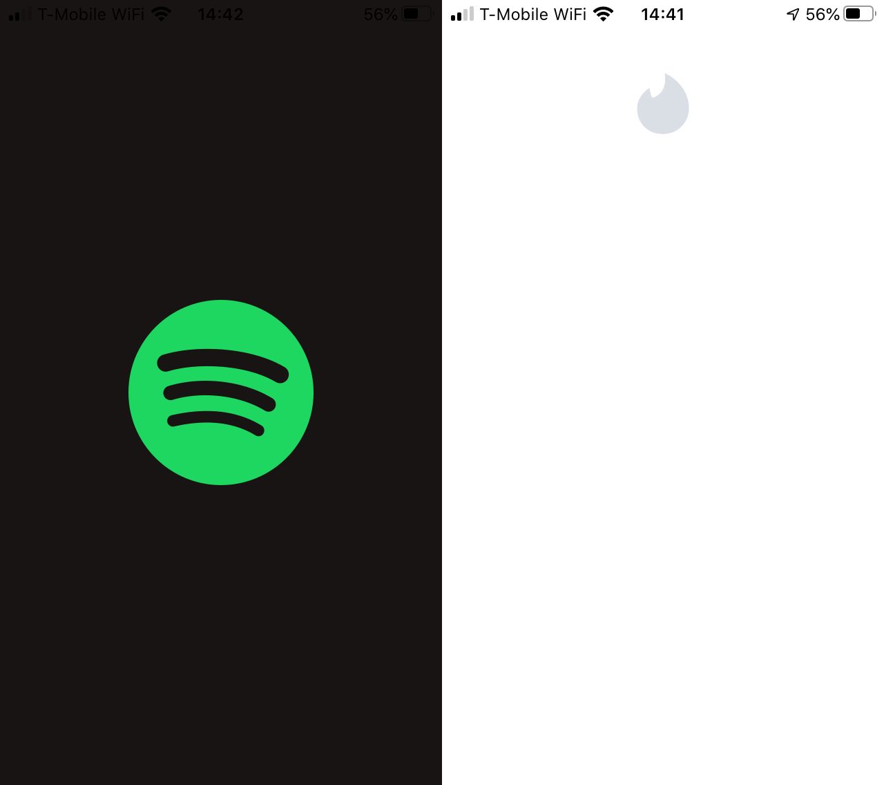 Spotify i Tinder wyglądają dziś tak (fot. Kamil Dudek)