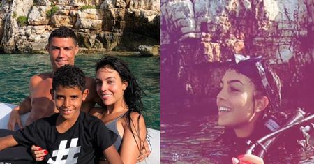 Rodzinne wakacje Cristiano Ronaldo: namiętne pocałunki, nurkowanie i czas z dziećmi (ZDJĘCIA)