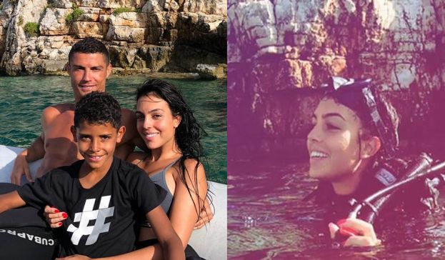 Rodzinne wakacje Cristiano Ronaldo: namiętne pocałunki, nurkowanie i czas z dziećmi (ZDJĘCIA)