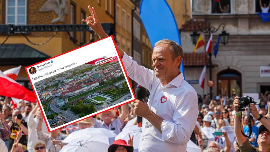 Donald Tusk opublikował nagranie z marszu 4 czerwca