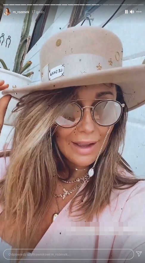 Małgorzata Rozenek reklamuje kamienie w Tulum