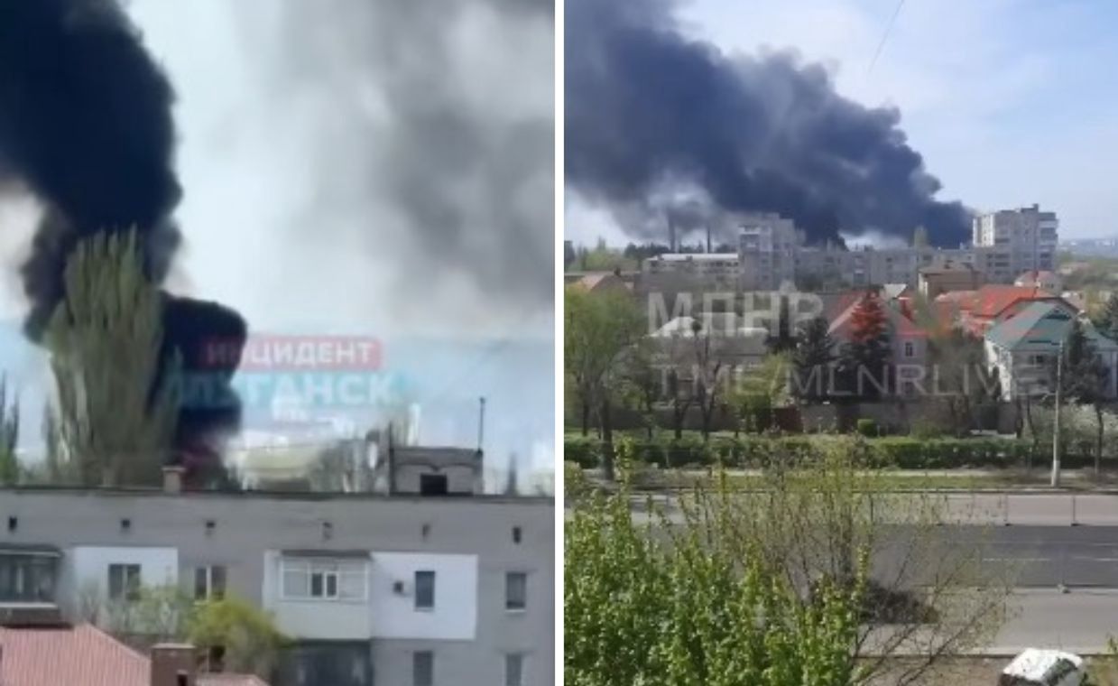Attack in the occupied Luhansk