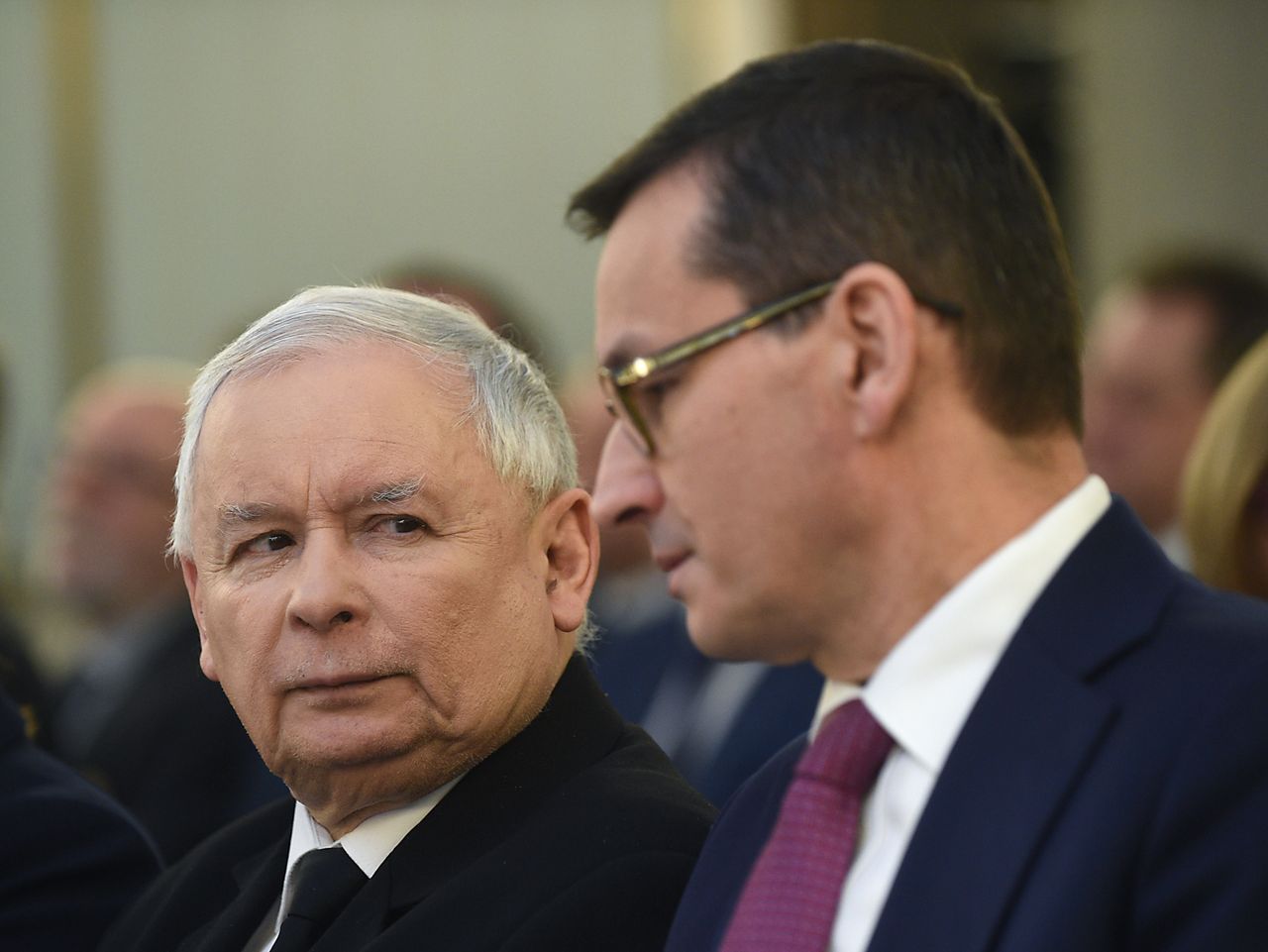 Rząd panuje na sytuacją? Polacy nie mają wątpliwości. Na zdjęciu prezes PiS Jarosław Kaczyński i premier Mateusz Morawiecki