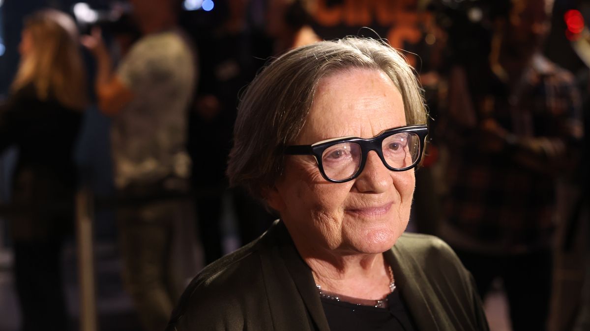 Agnieszka Holland na premierze filmu ''Zielona granica"