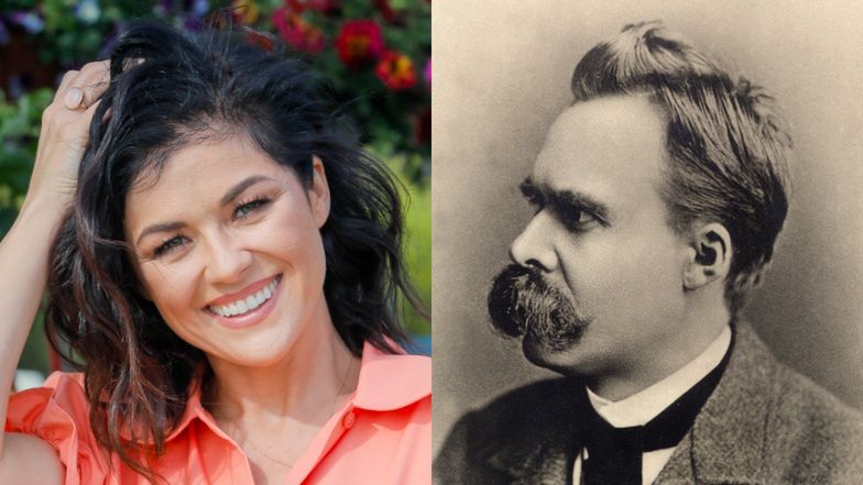 Katarzyna Cichopek z uśmiechem na ustach cytuje Fryderyka Nietzschego 