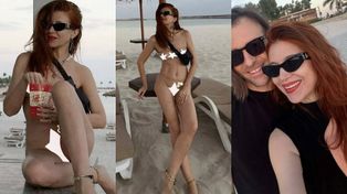 Ada Fijał wyleciała z Polski na święta i ruszyła na plażę. Ciało 49-latki przykrywały tylko gwiazdki [ZDJĘCIA]