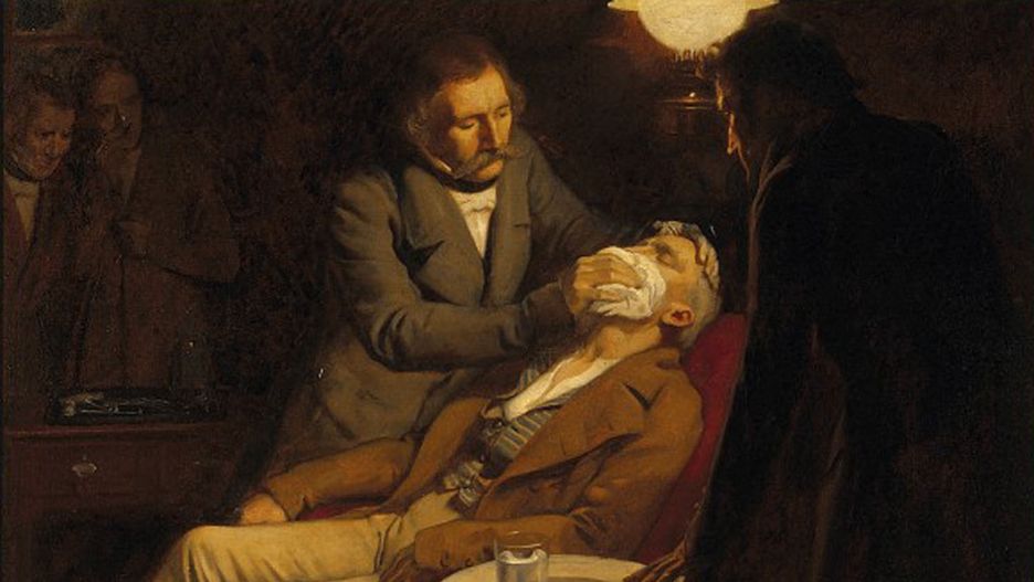 Znieczulenie chirurgiczne było pierwszy raz zastosowane przez dentystę, ale historia medycyny zna też inne, mniej chlubne przypadki 