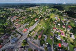 Jaworzno. Obwodnica Byczyny, droga nad osiedlem