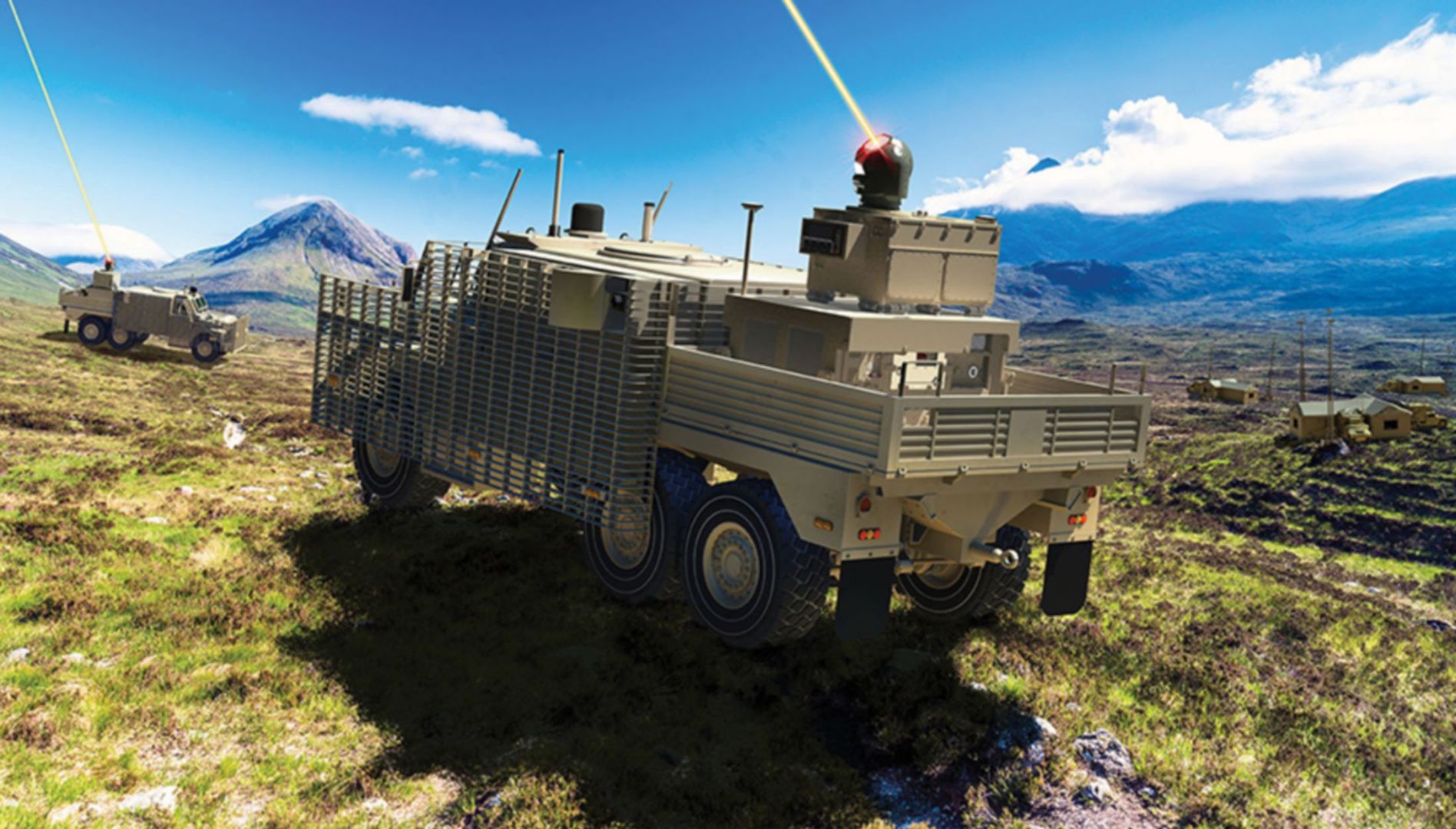 Laser bojowy na pojeździe Wolfhound