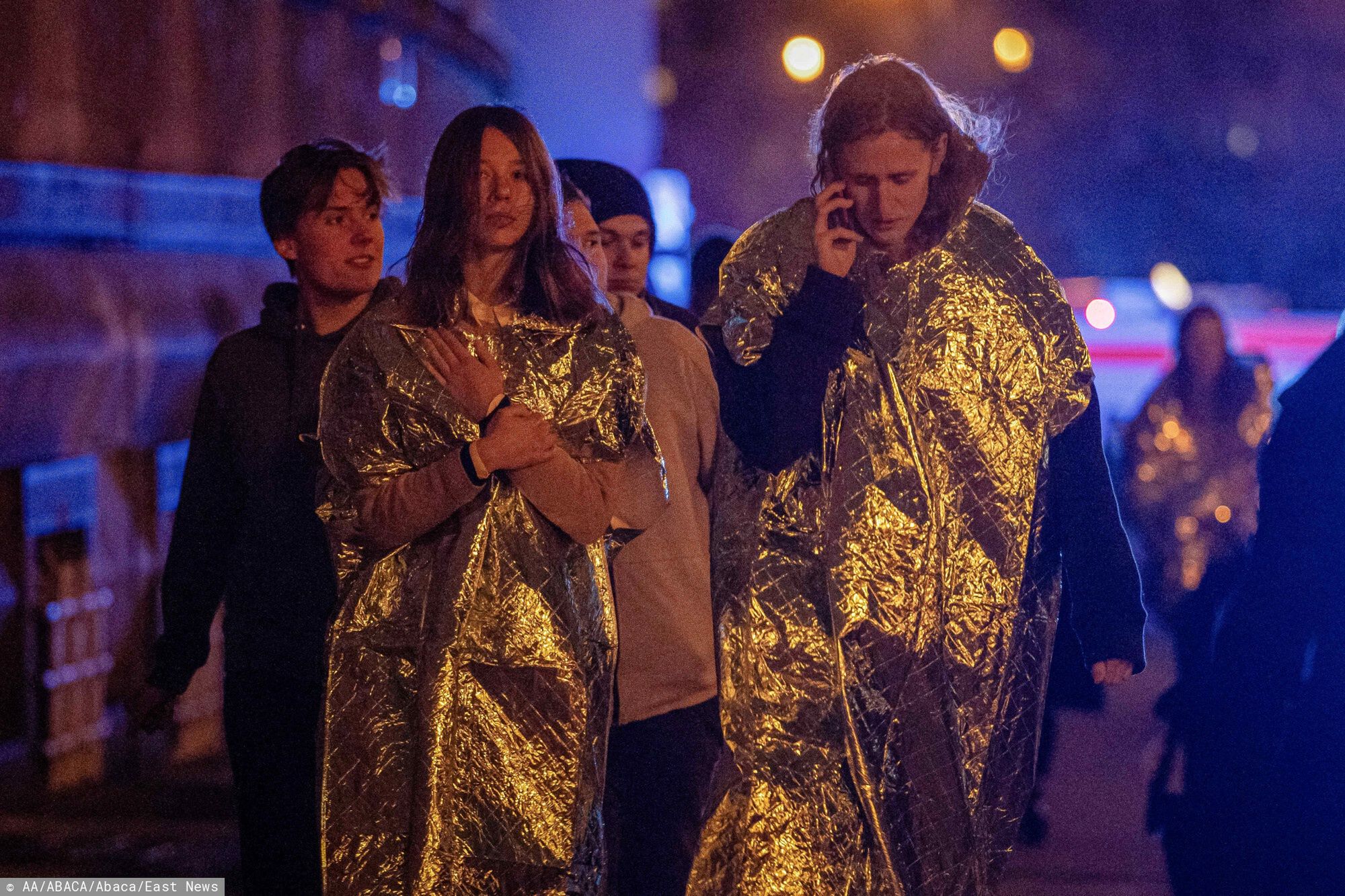 Temporary
PRAGUE, CZECH REPUBLIC - DECEMBER 21: Civilians, police are seen at the scene following a shooting at Charles University in Prague, Czech Republic on December 21, 2023. At least 15 people were killed and 24 others injured in a shooting incident at a university in Czech Republic's capital Prague on Thursday. Stringer / Anadolu
AA/ABACA