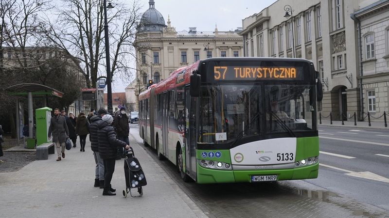 autobus przegubowy linii 57 mpk lublin ztm
