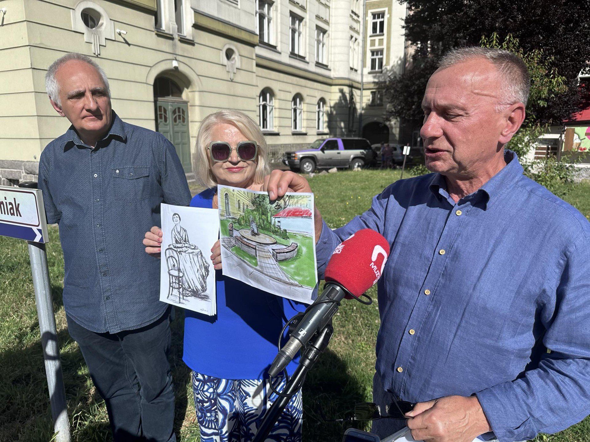 2.07.2025 Jelenia Góra. Zbiórka na przebudowę skwery im. Aliny Obidniak