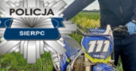 Pościg za 16-latkiem w gminie Zawidz. Uciekał przed policją motocyklem typu cross!