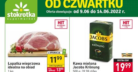 Stokrotka nowa gazetka 9.06-14.06. Promocje w Stokrotka od czwartku 9 czerwca