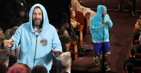 Oscary 2025. Adam Sandler pojawił się W DRESIE. Wyszedł z sali po komentarzu Conana O'Briena