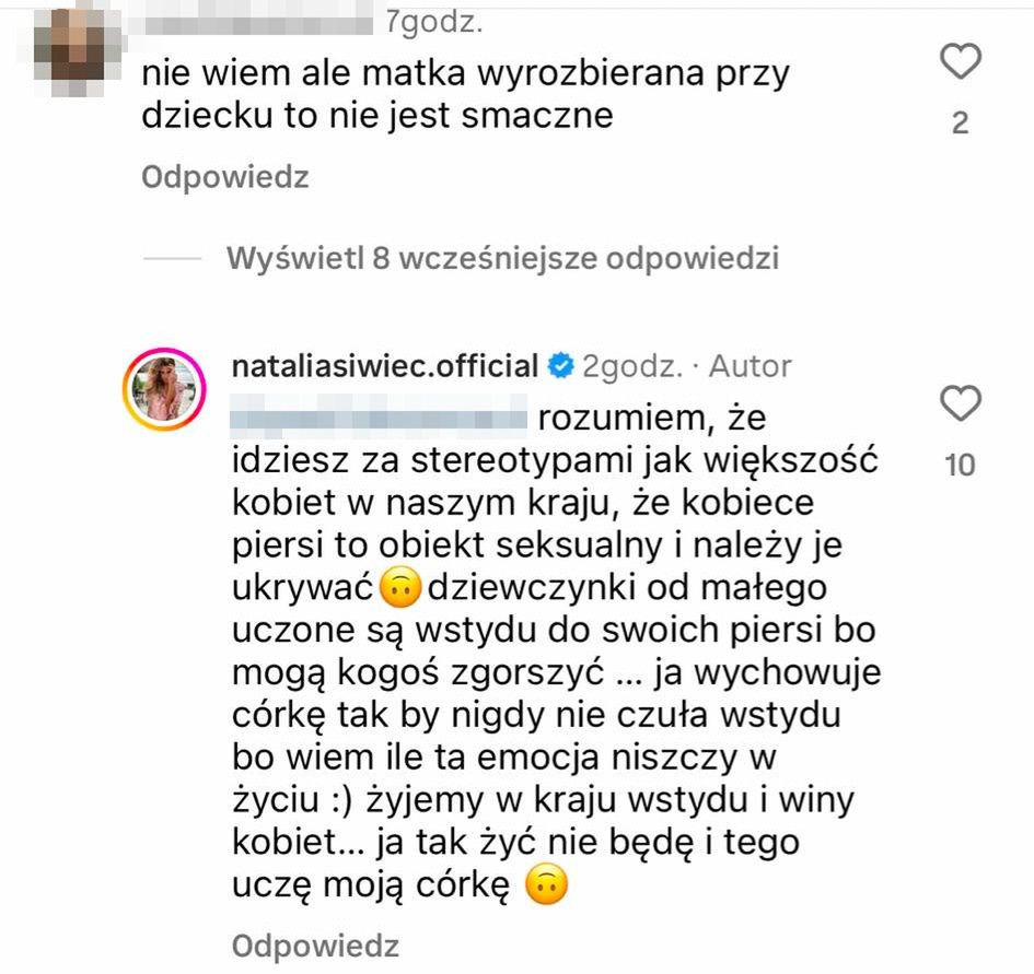 Natalia Siwiec w ogniu krytyki za świecenie golizną w obecności córki