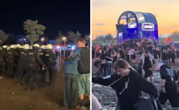 Awantura na festiwalu w Łodzi. W kierunku policji poleciały kamienie