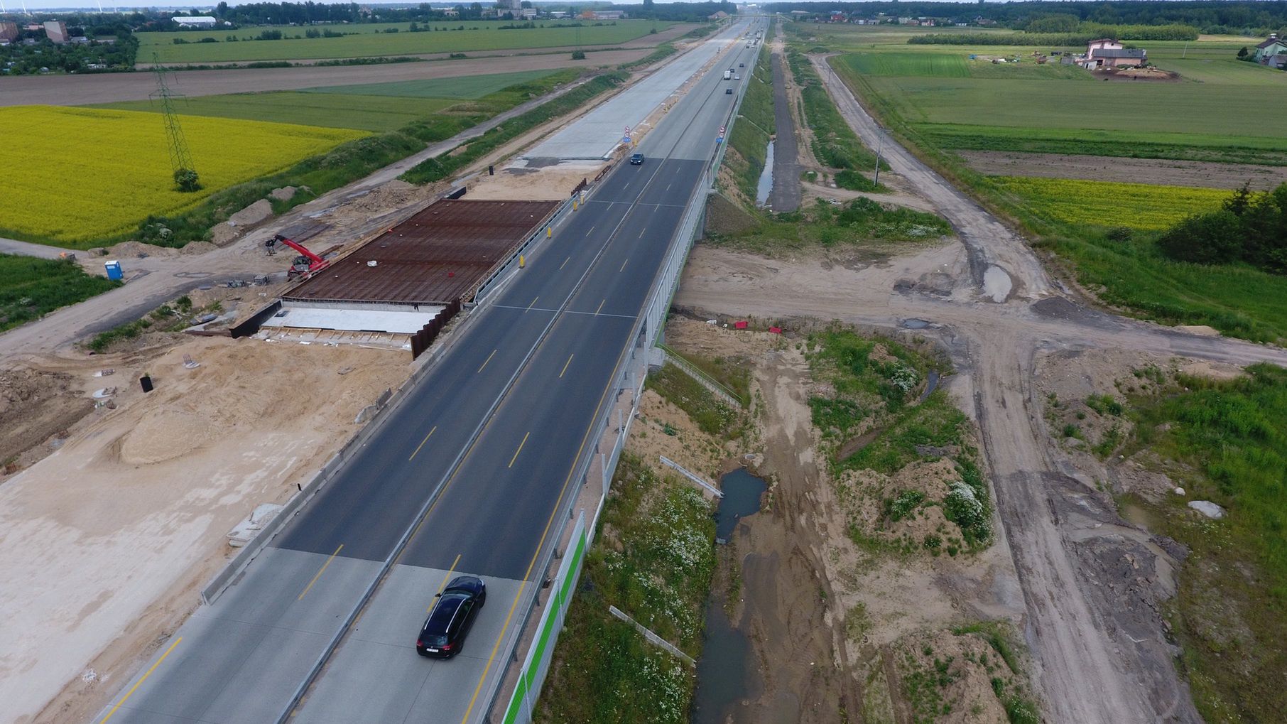 Budowa autostrady A1 odc. Piotrków Trybunalski - Kamieńsk, stan na czerwiec 2022
