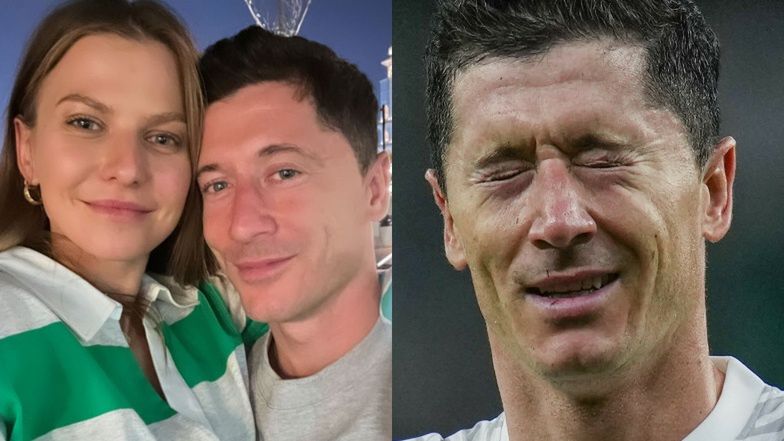 Anna Lewandowska gratuluje wzruszonemu Robertowi Lewandowskiemu