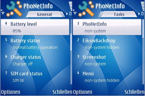 Szczegółowe informacje o telefonie z Symbianem