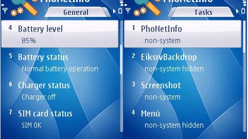 Szczegółowe informacje o telefonie z Symbianem 1