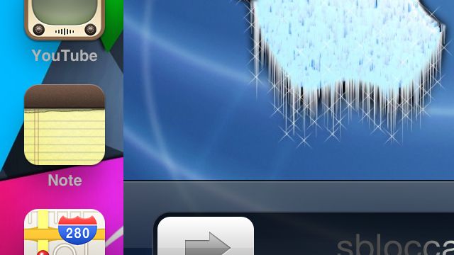 Przesuń LockScreen, aby odblokować iPhone'a 1