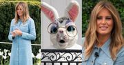 Melania i Donald Trump spędzają Wielkanoc w towarzystwie przerażających króliczków
