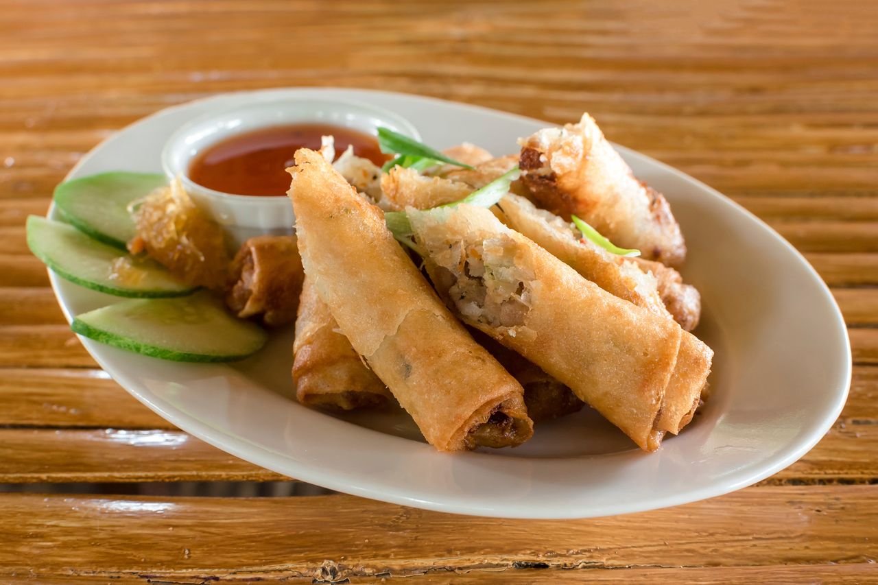 Homemade spring rolls