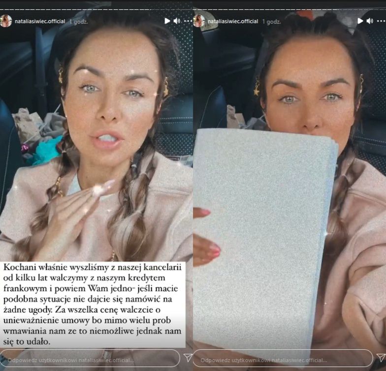 Natalia Siwiec wzięła kredyt we frankach