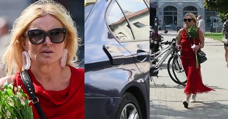 Roztargniona Olejnik pomyka po mieście z torebką za 10 tysięcy złotych