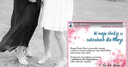 Zaskakująca propozycja franciszkanów. Załóż sukienkę dla Maryi