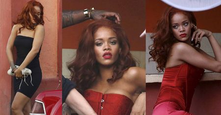 Ruda Rihanna na planie nowej sesji na Kubie! (ZDJĘCIA)