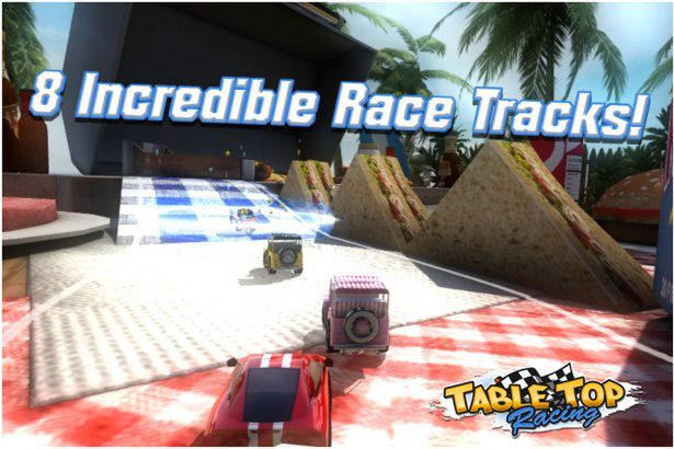 Aplikacja Dnia: Table Top Racing, zakręcone wyścigi na kuchennym stole!