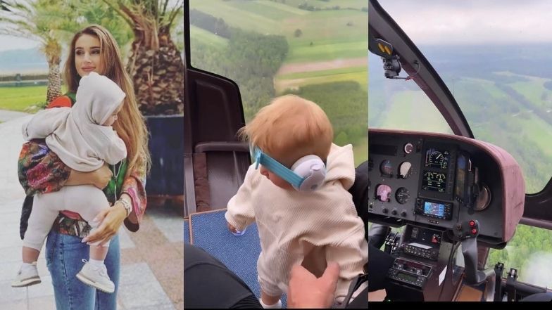 Luksusowa Patrycja Tuchlińska serwuje kilkumiesięcznemu synowi lot prywatnym helikopterem 