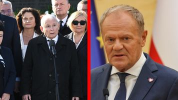 Nerwy na miesięcznicy. Tak zachował się Kaczyński. Nagranie
