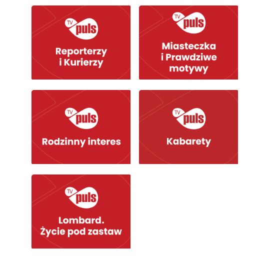 Kanały FAST Telewizji Puls