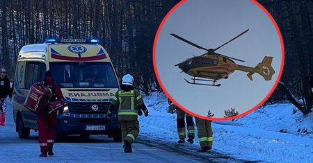 10-latek wjechał motocyklem w ludzi. Dwie osoby ciężko ranne