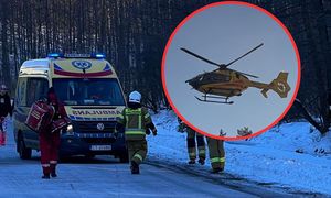 10-latek wjechał motocyklem w ludzi. Dwie osoby ciężko ranne