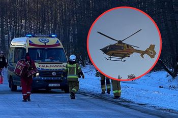 10-latek wjechał motocyklem w ludzi. Dwie osoby ciężko ranne