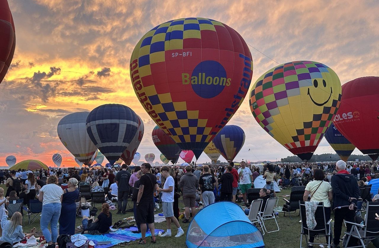 Leszno: Balonowe show na lotnisku. Leszczyńska Noc Balonowa