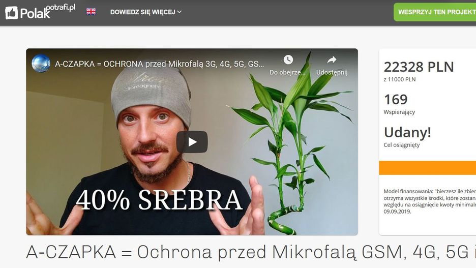Strona projektu A-Czapki na PolakPotrafi.pl
