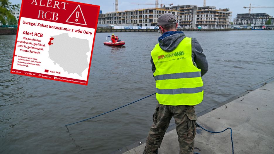 Alert RCB – zakaz korzystania z wód Odry